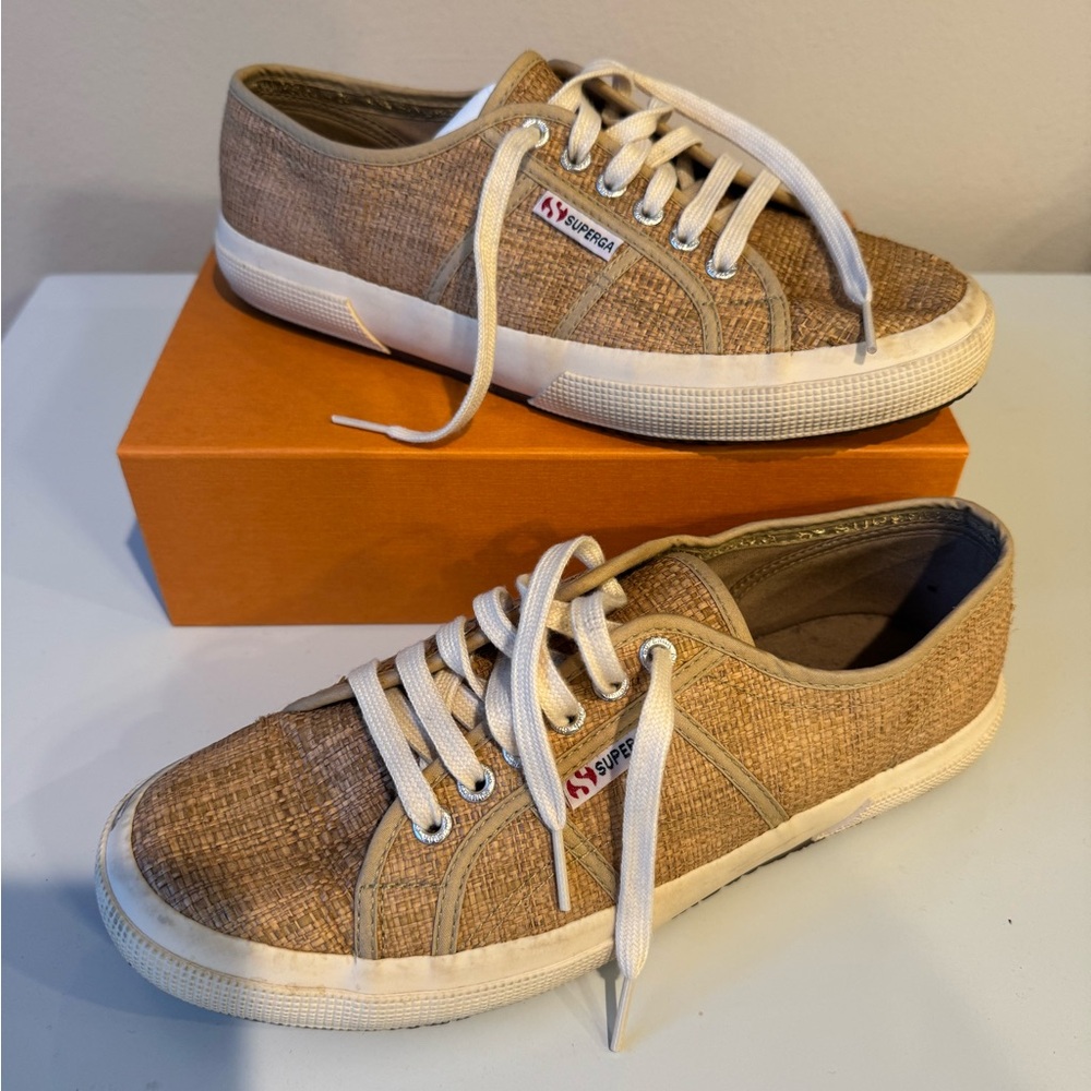 Superga Raffia Sneakers - Picture 2 of 10